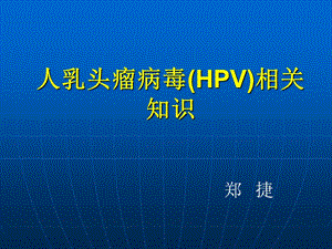 人乳头瘤病毒HPV.ppt